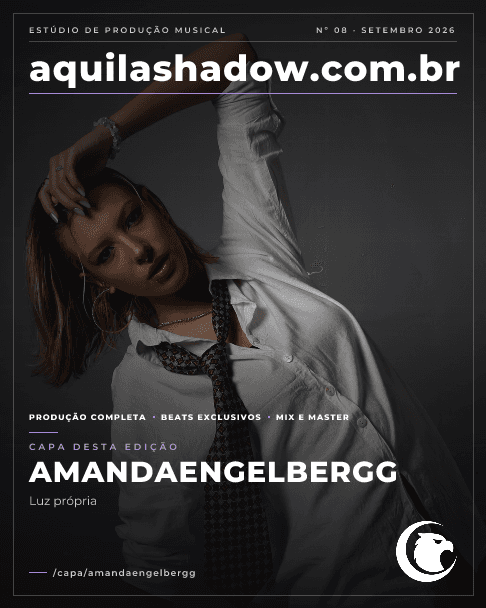 Capa de revista da AquilaShadow montada por AmandaEngelbergg
