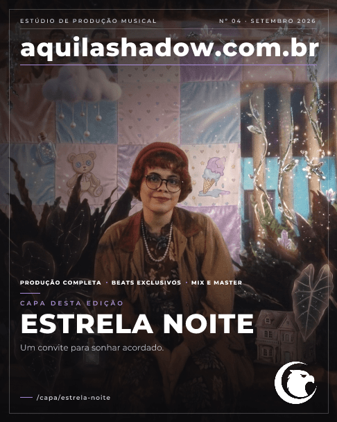 Capa de revista da AquilaShadow montada por Estrela Noite
